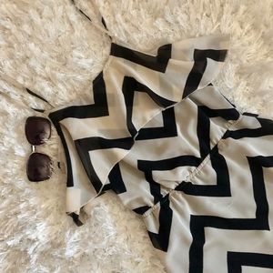 🟣 Cute Stripe Zig Zag Dress